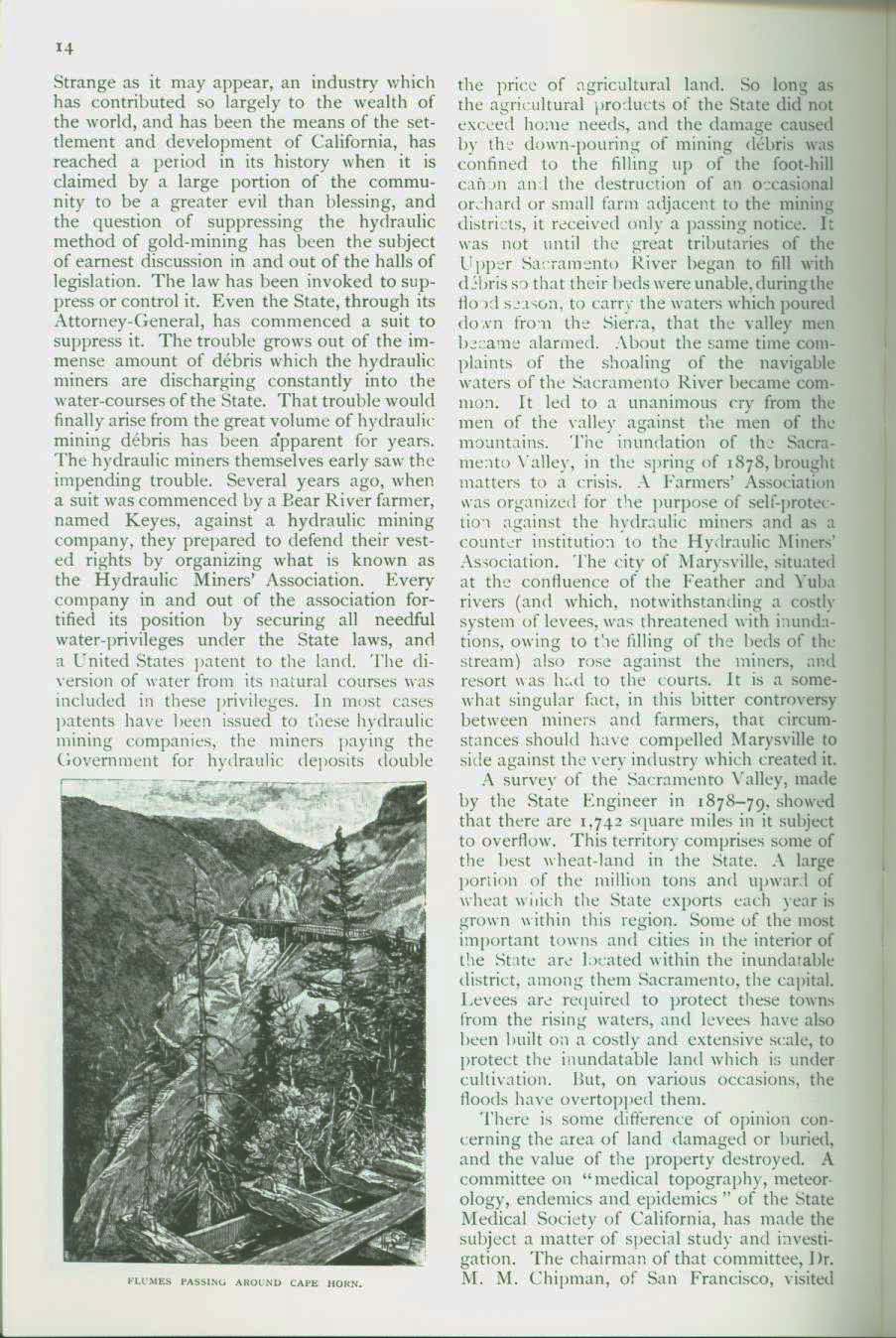 HYDRAULIC GOLD-MINING IN CALIFORNIA, 1883. vist0052g